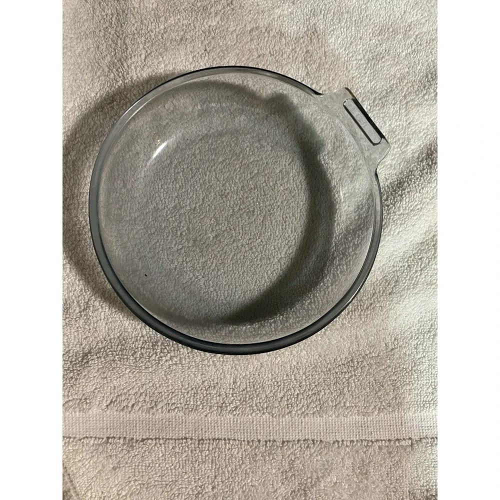 VINTAGE 1940'S PYREX‎ FLAMEWARE Blue Tint Saucepan Bowl 832 B 7